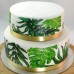 Flower - 2 Tier Palm Leaves Painted Cake (D,V)